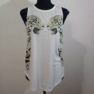 New CHASER M Wild Cats Strappy Back Tank Top